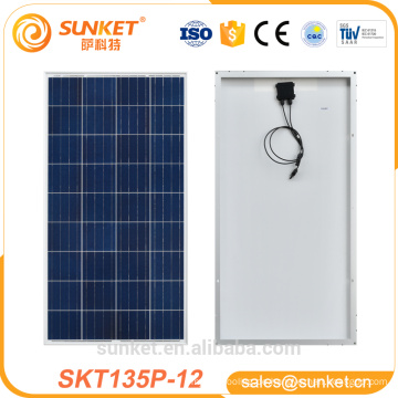 Hochwertige Solarzellzellen von 135 Watt Poly Solarmodul mit vollem Zertifikat TÜV ISO CE